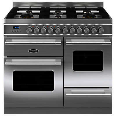 Britannia RC-10XGG-DE Delphi Dual Fuel Range Cooker Stainless Steel Britannia RC-10XGG-DE Delphi Dual Fuel Range Cooker Stainless Steel
